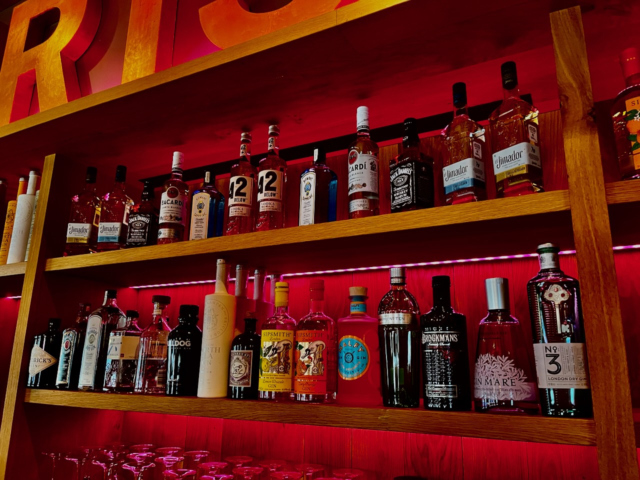 Auswahl an Spirituosen